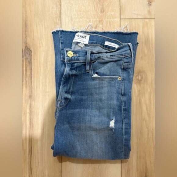 FRAME- HIGH RISE FLARE JEANS “le high flare” - Picture 1 of 6